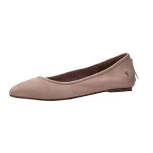 Frye Women's Regina Pointed Toe Leather Ballet Flats Lilac Size 8
